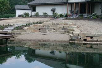 natural stone retaining wall