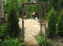 Flagstone Paiot with Garden