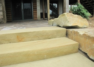 Sawn stone steps