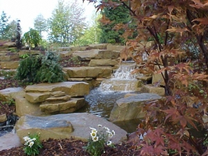 Natural stone for waterfalls