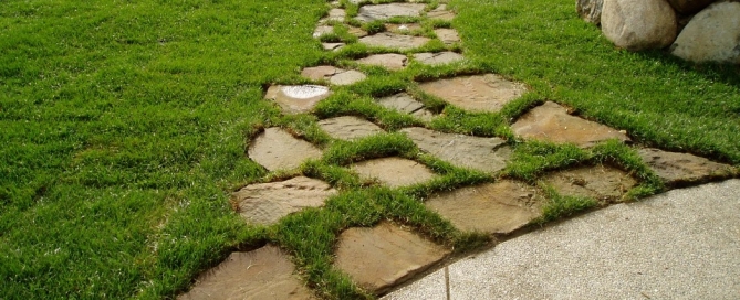 flagstone walkway