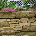 Natural Stone Retaining Wall