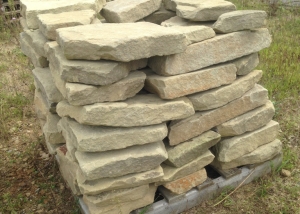 Tumbled Stone Retaining Wall