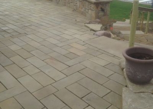 Sawn wallstone used for pavers