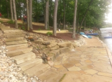 Sawn Stone Steps and Patio stone